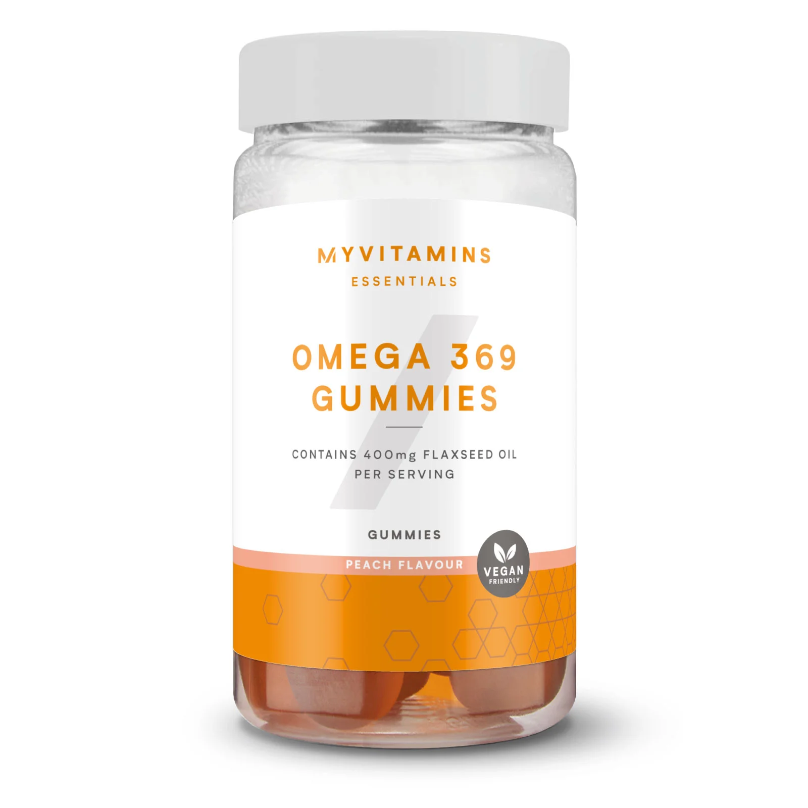 Omega 3 6 9 guminukai - 60gummies - Peach vaizdas 1