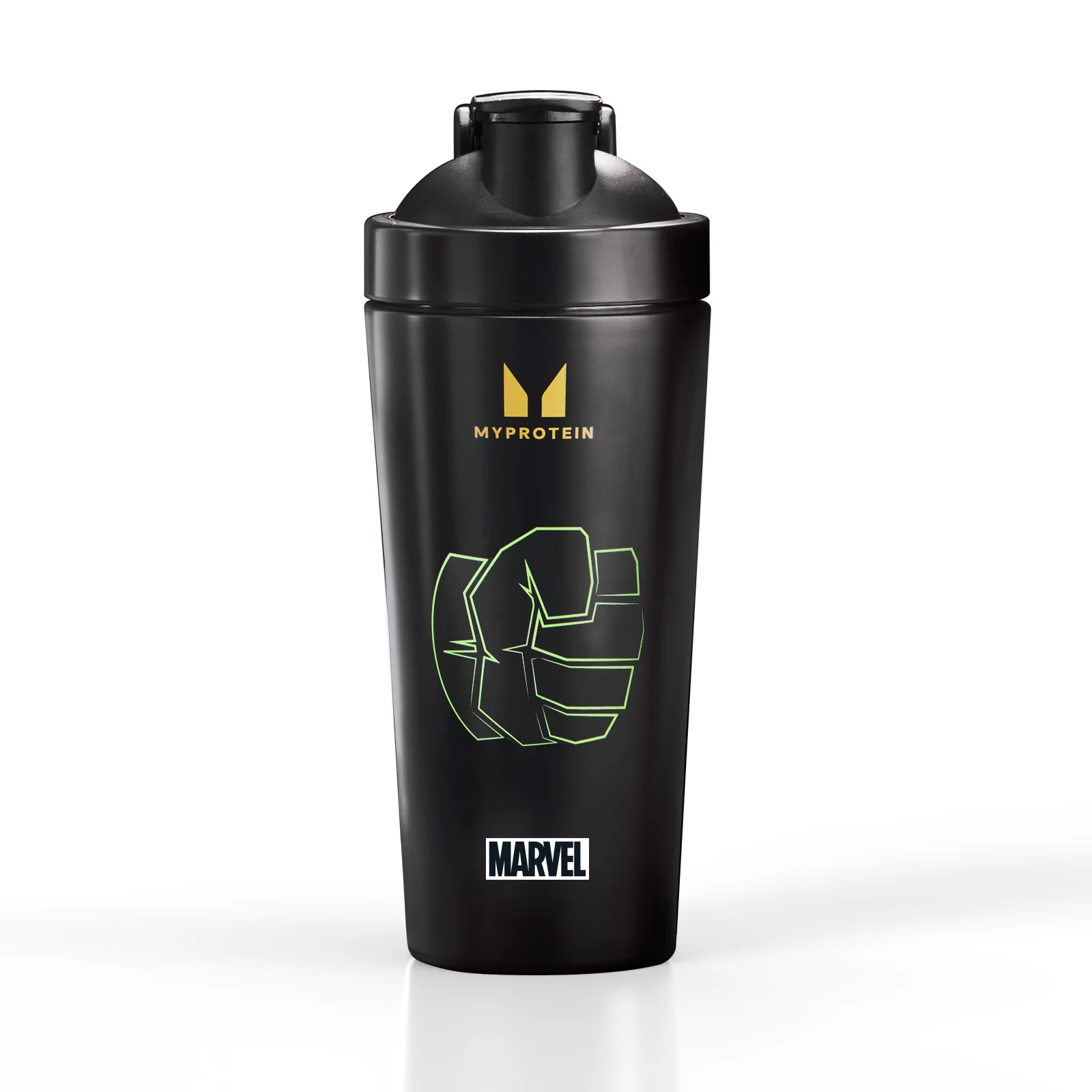 „Myprotein Hulk“ perdirbamas metalinis kokteilių plaktuvas – Juoda vaizdas 1
