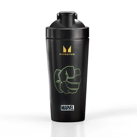 „Myprotein Hulk“ perdirbamas metalinis kokteilių plaktuvas – Juoda