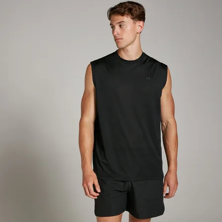 MP vyriški berankoviai „Tempo Oversized Mesh Training“ marškinėliai – Juoda