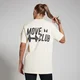 „MP Oversized Move Club“ marškinėliai – Vintažinė balta