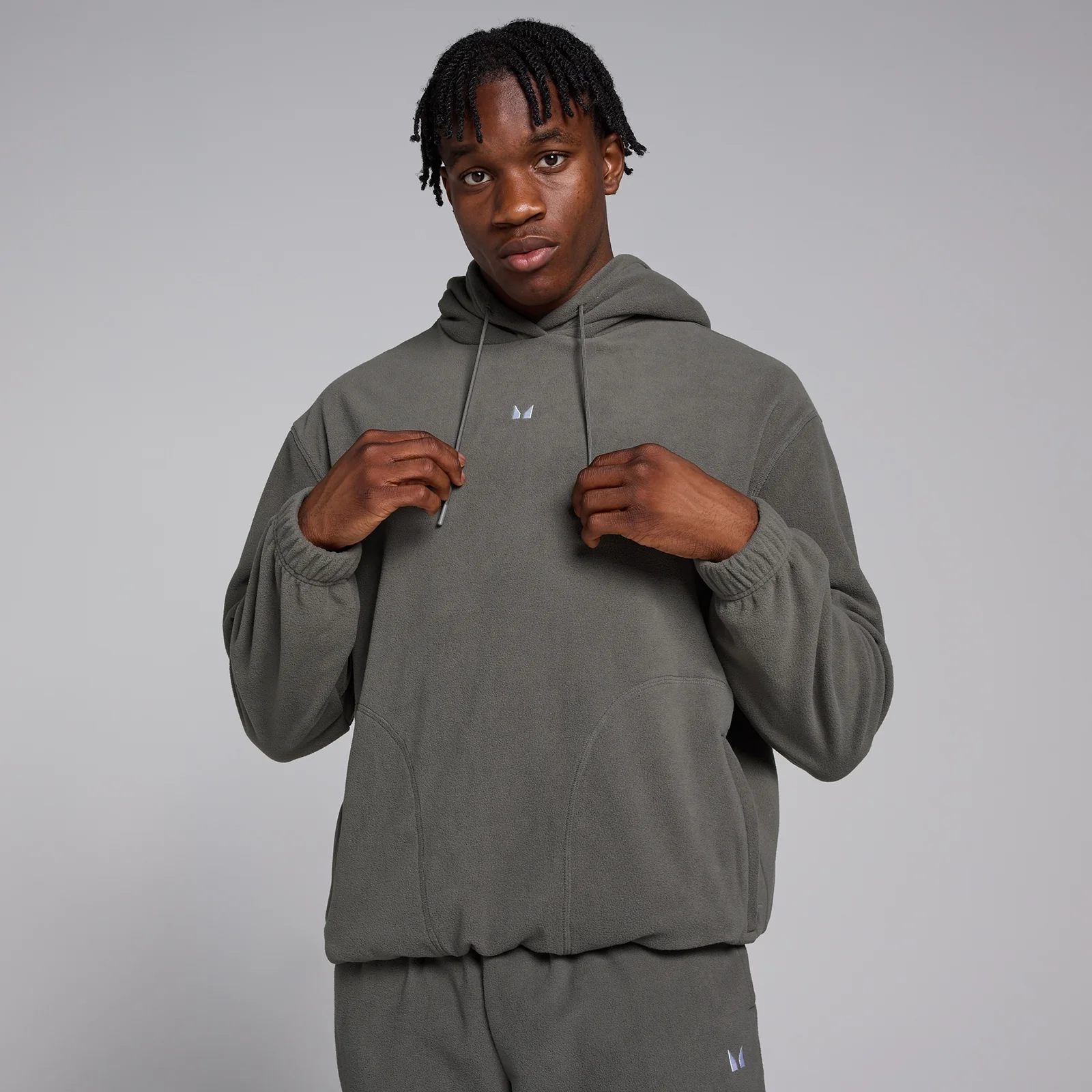 MP vyriškas vilnonis per galvą velkamas megztinis – Ginklo metalo - L vaizdas 1