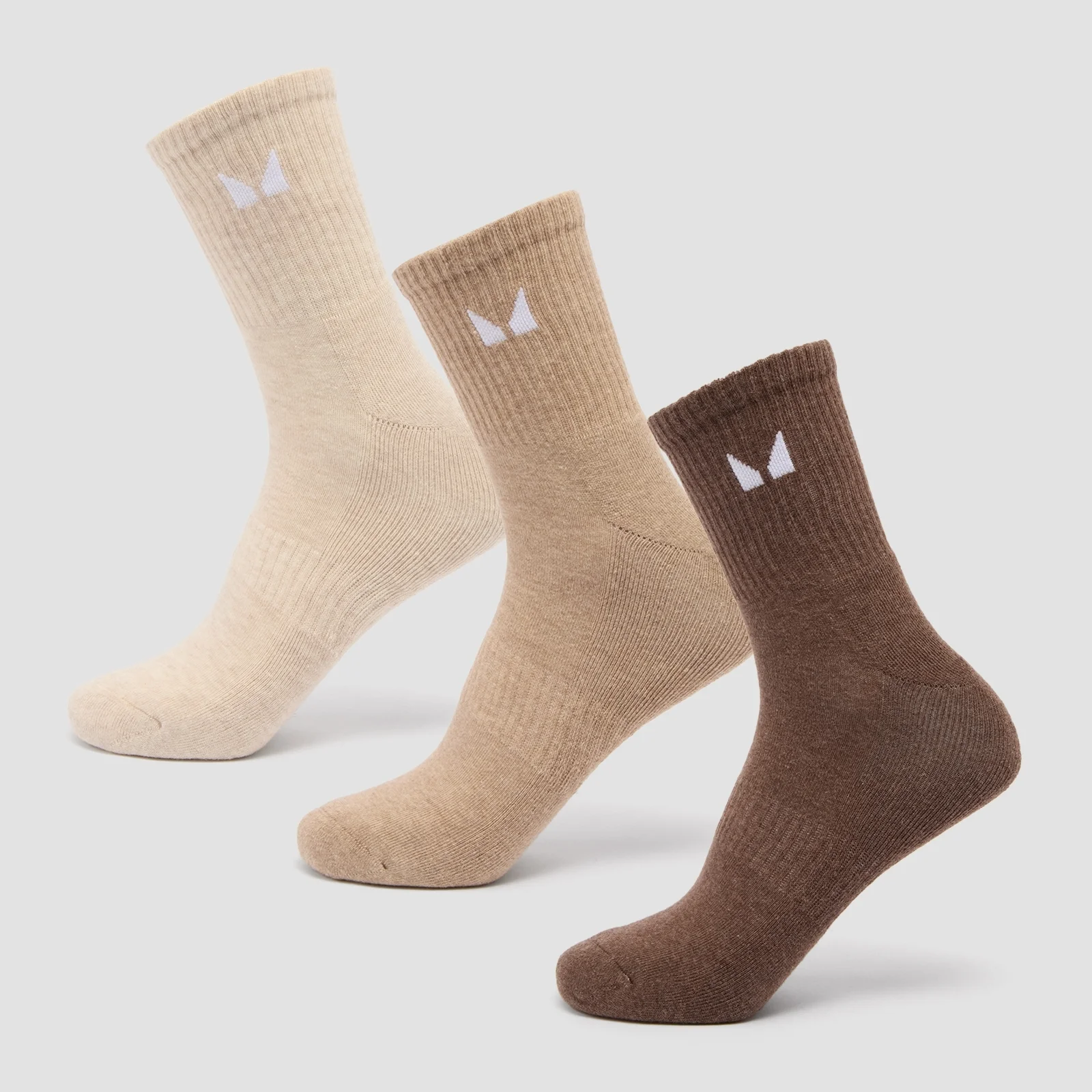 MP Unisex Crew Socks (3 Pack) - Neutral - UK 2-5 vaizdas 1