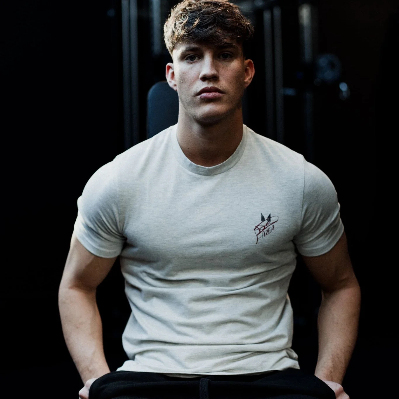 MP Men's Joe Fazer Muscle Fit Graphic T-Shirt - Grey Marl - S vaizdas 1