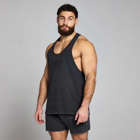 MP vyriški „Origin Washed Graphic“ berankoviai marškinėliai – Bluki juoda