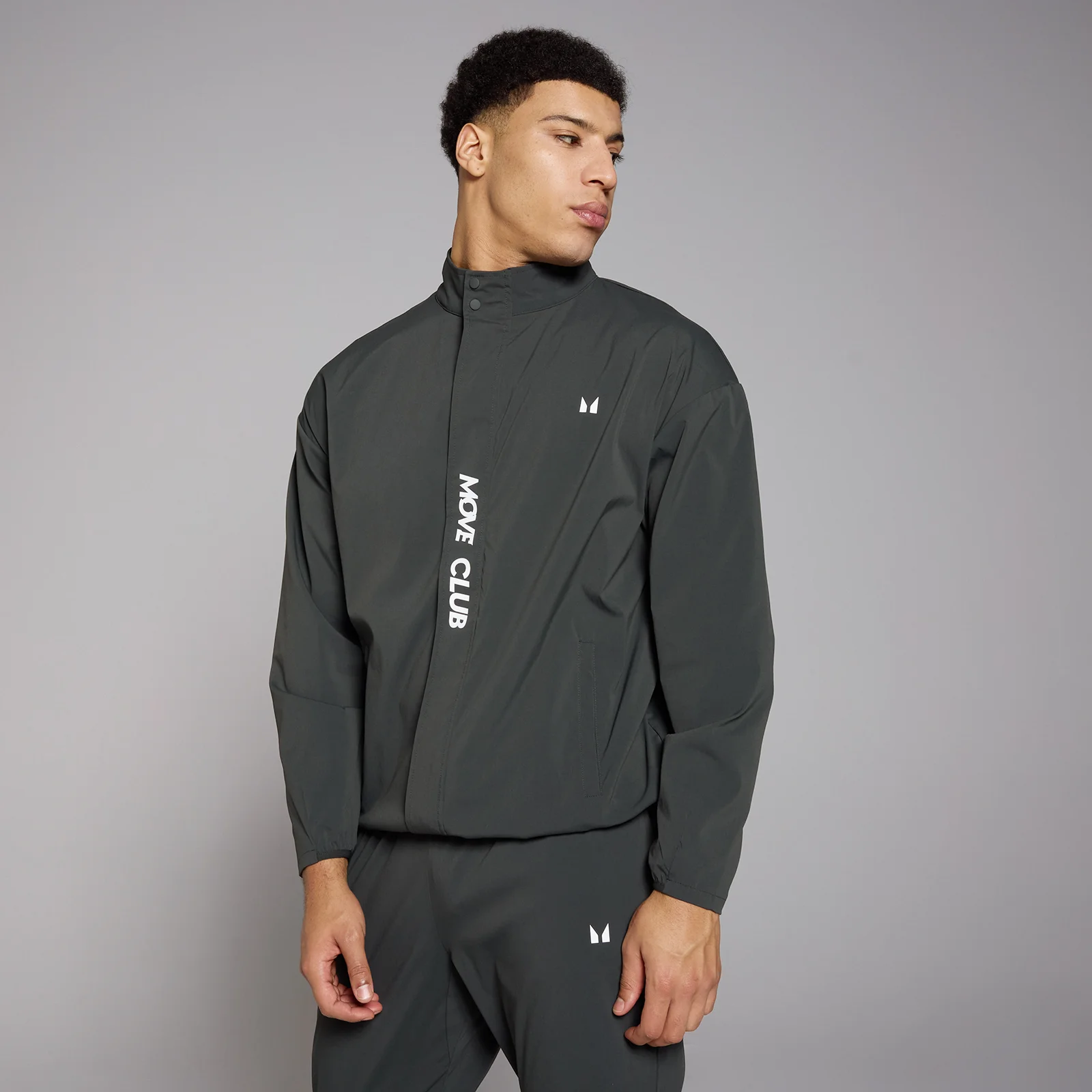 MP vyriškas „Tempo Graphic“ nailoninis švarkelis – Bluki juoda - XS vaizdas 1