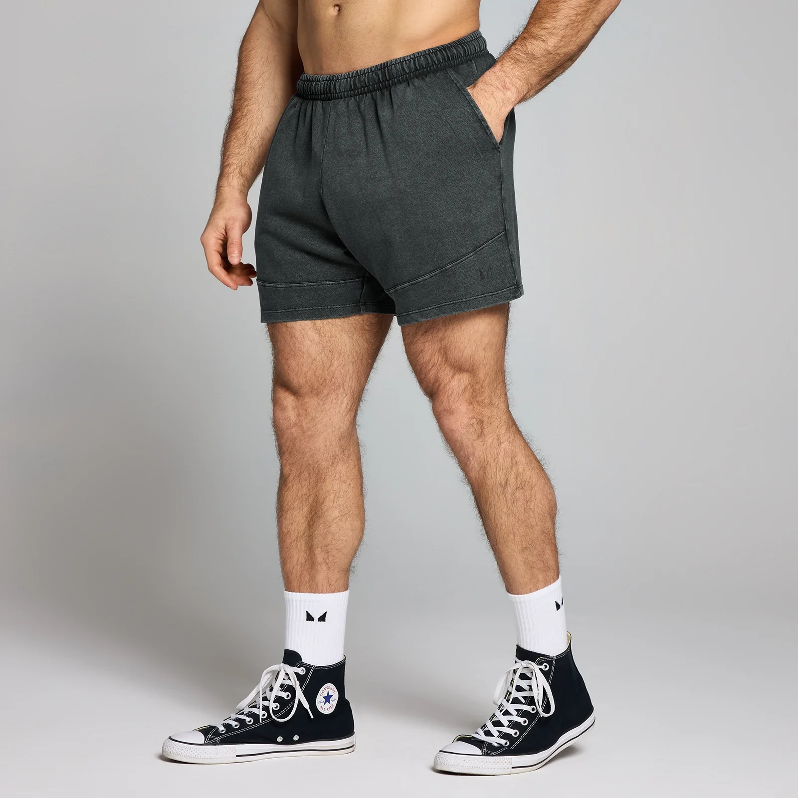 MP vyriški „Origin Washed Graphic“ šortai – Bluki juoda - XS vaizdas 1