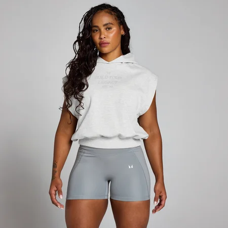 MP moteriškas „Origin Cropped Sleeveless“ džemperis – Pilka marmuro