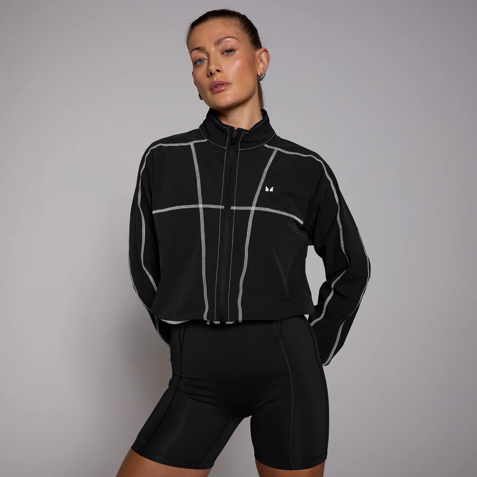 MP moteriška „Tempo Cropped Contrast Stitch“ striukė – Juoda - XXL vaizdas 1