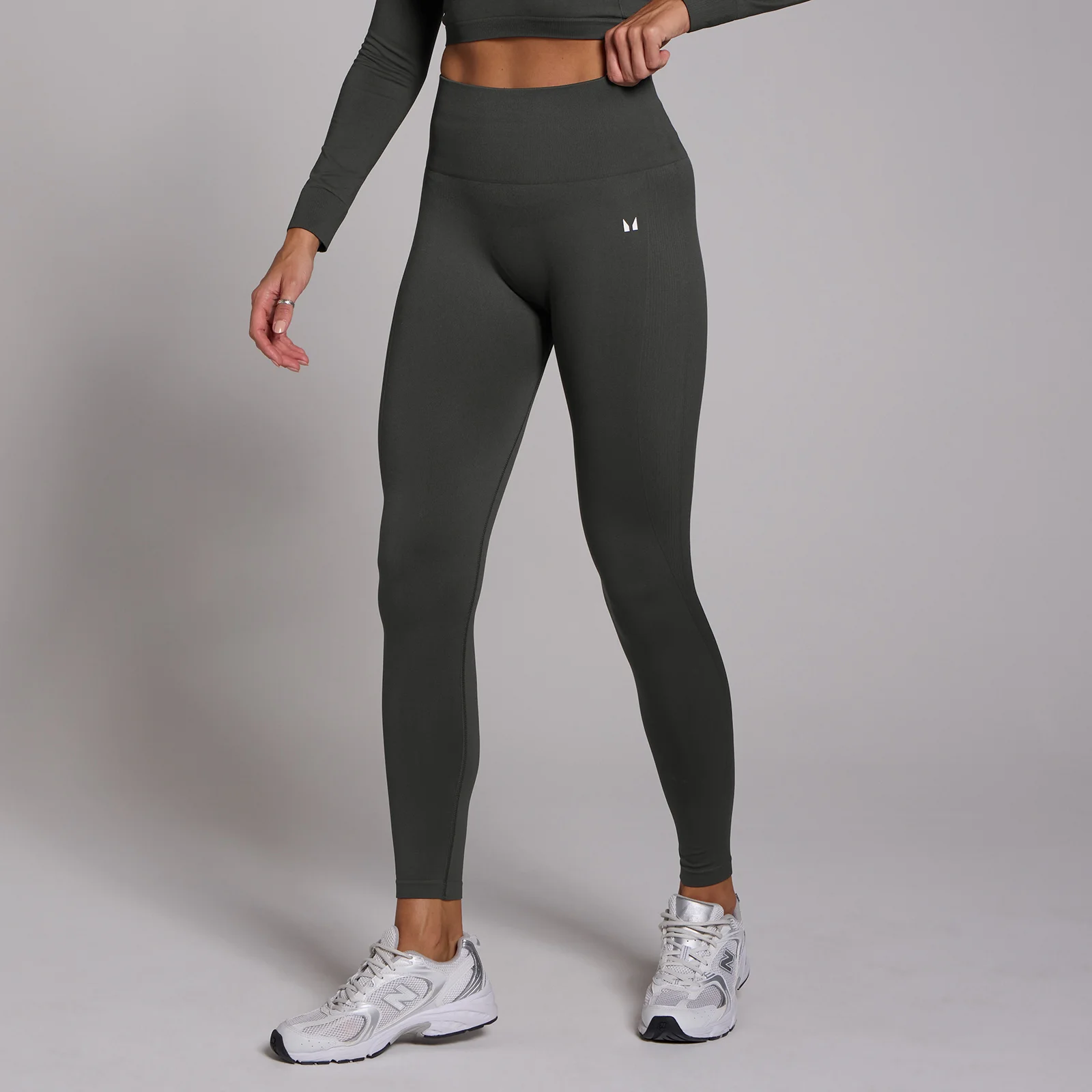MP Women's Shape Seamless Leggings - Dark Shadow - S vaizdas 1