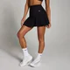 MP moteriškos „Tempo“ trumpos klostuotos teniso sijonkelnės – Juoda
