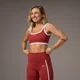 „MP X Tatiana“ kontrastinė sportinė liemenėlė su kvadratine iškirpte – Bluki rūdžių