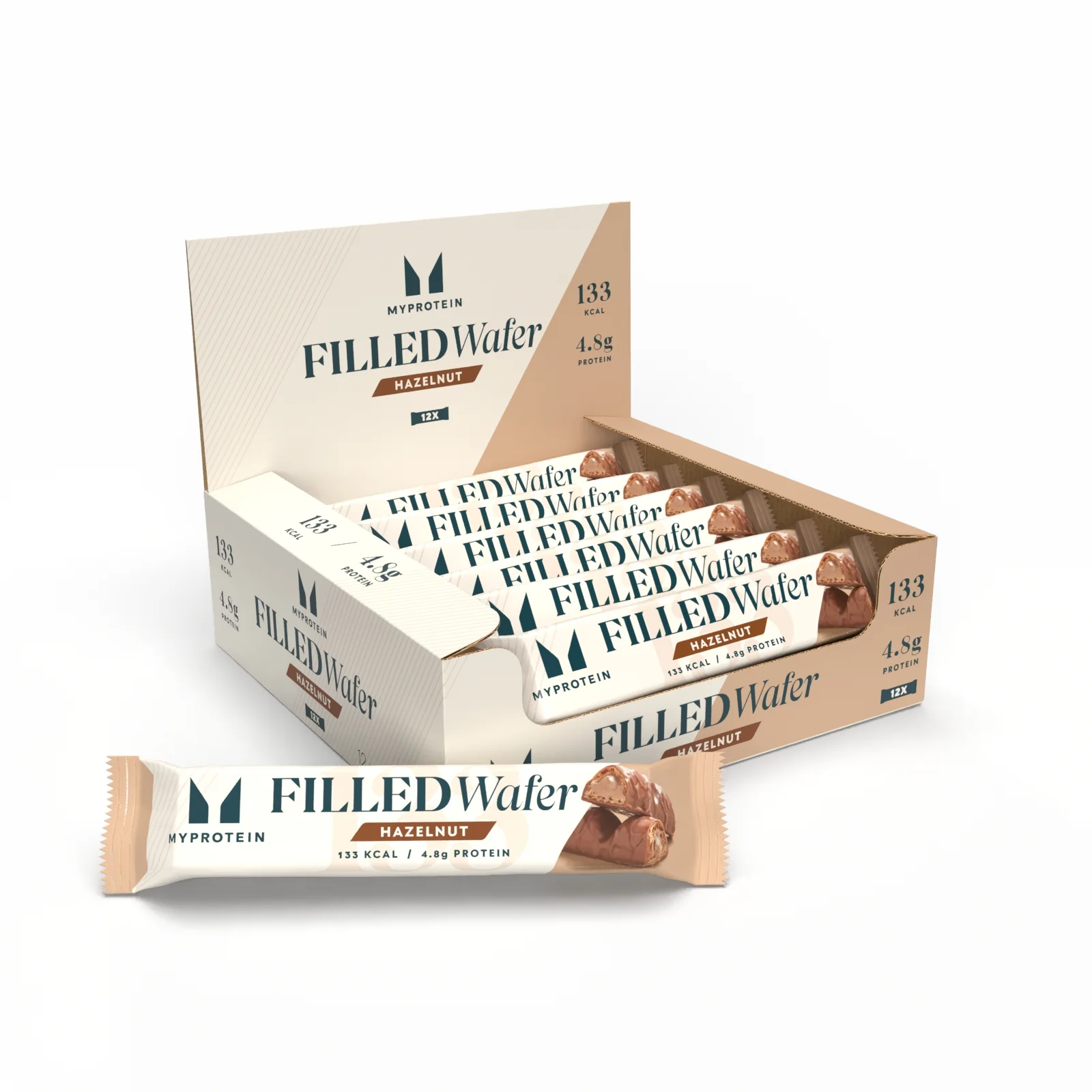 Vaflis su įdaru - 12x24g - Hazelnut vaizdas 1