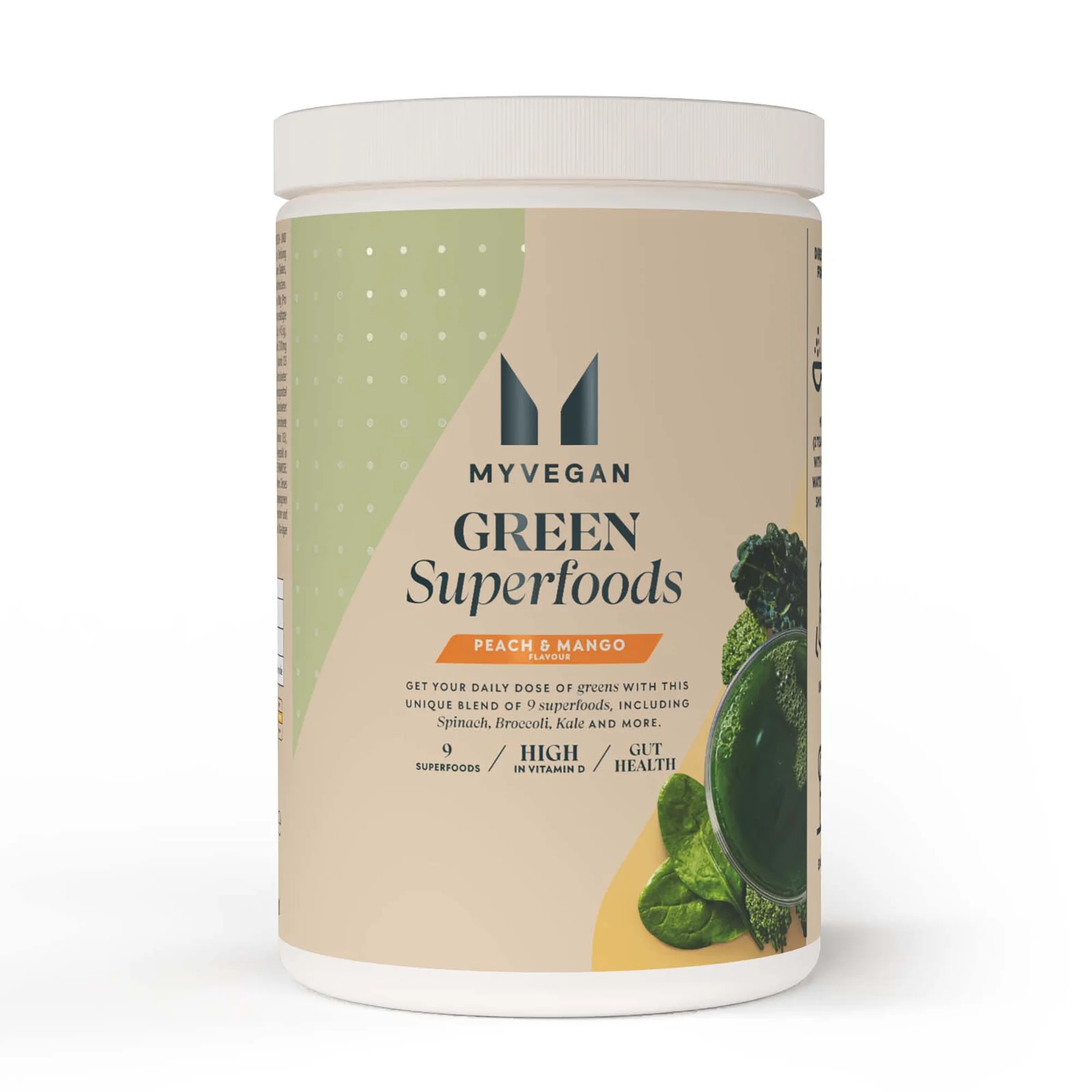 Superfood a base di spirulina - 50servings - Persikų ir mangų vaizdas 1