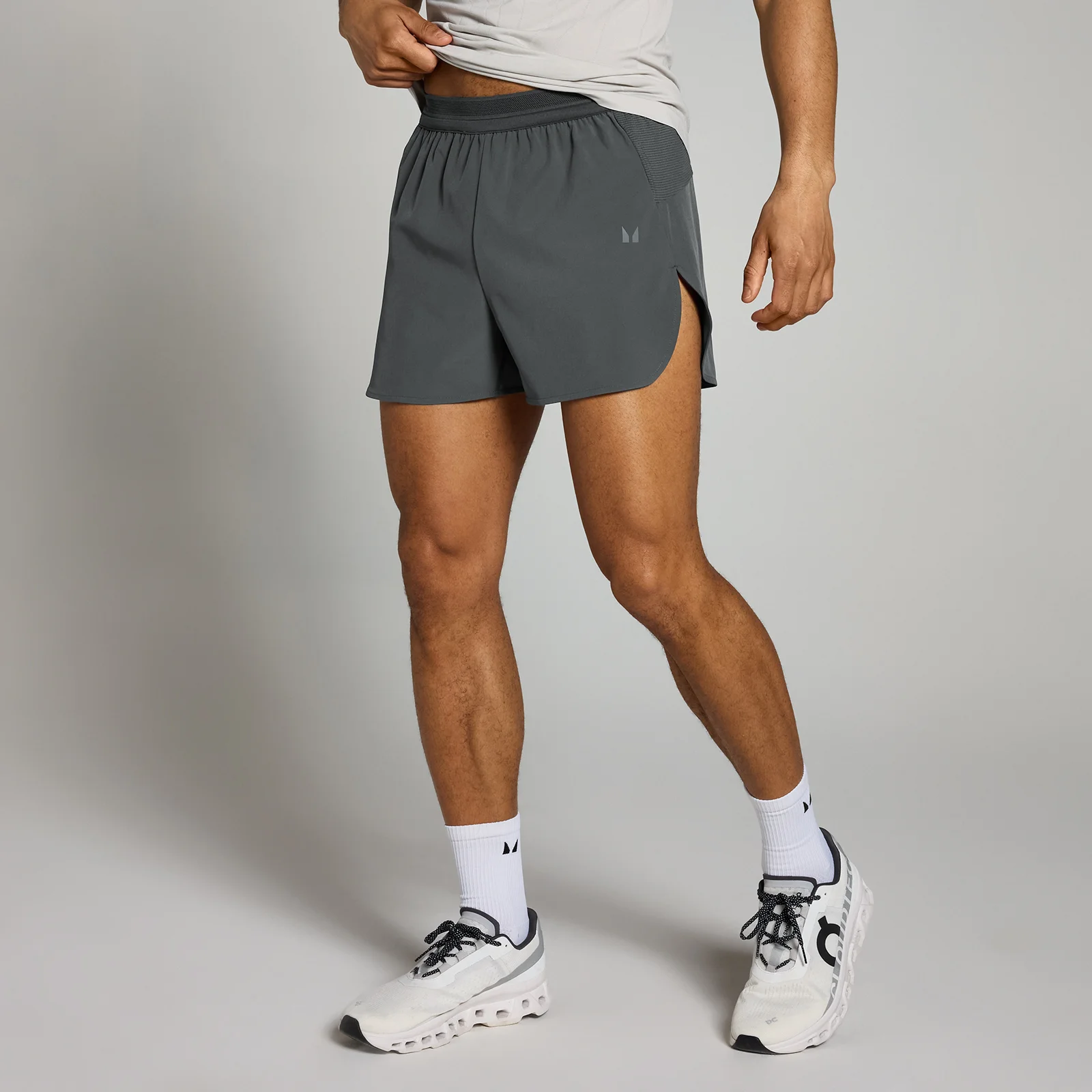 MP vyriški „Velocity“ 8 cm šortai – Tamsiai pilka - XS vaizdas 1