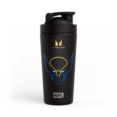 „Myprotein Wolverine“ perdirbamas metalinis kokteilių plaktuvas – Juoda