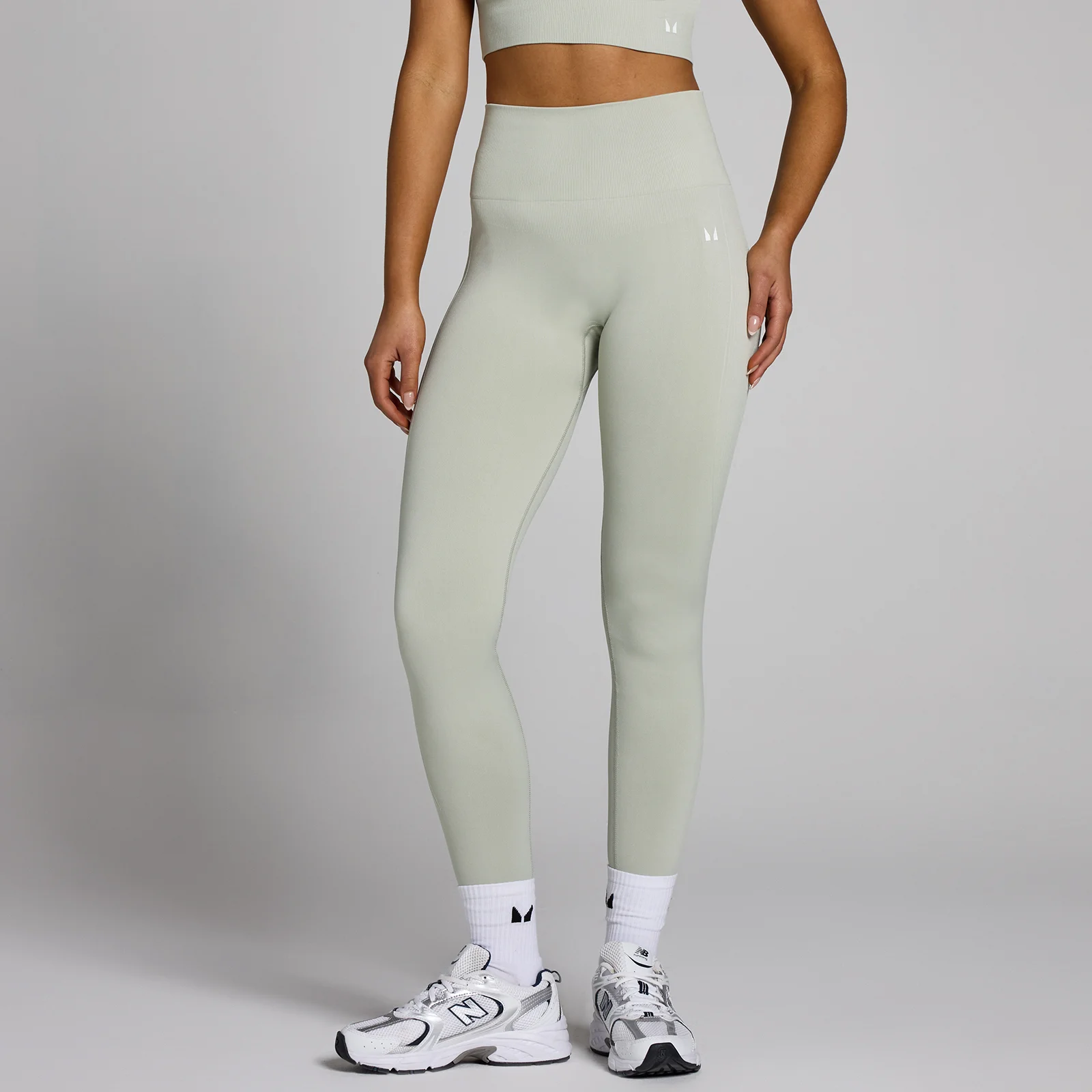 MP Women's Shape Seamless Leggings - Mineral Green - L vaizdas 1