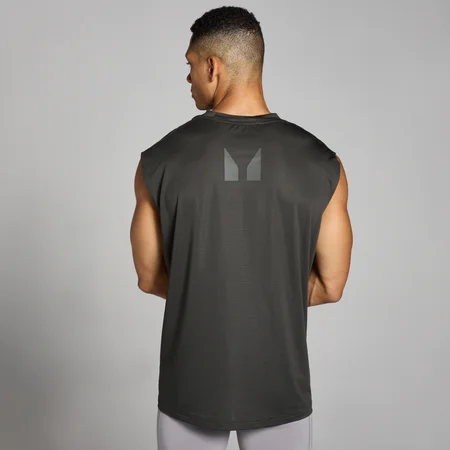 MP vyriški „Tempo Oversized Mesh Training“ berankoviai marškinėliai – Nakties pilka