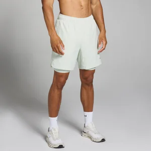 MP vyriški „Training 2 -in-1“ šortai – Miglota žalia - Size XS