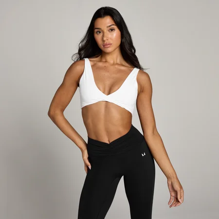 MP moteriška „Tempo Twist Front“ sportinė liemenėlė – Balta