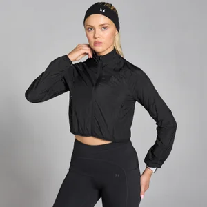 MP moteriška neperpučiama „Velocity Slim Fit Cropped“ striukė – Juoda - Size XS