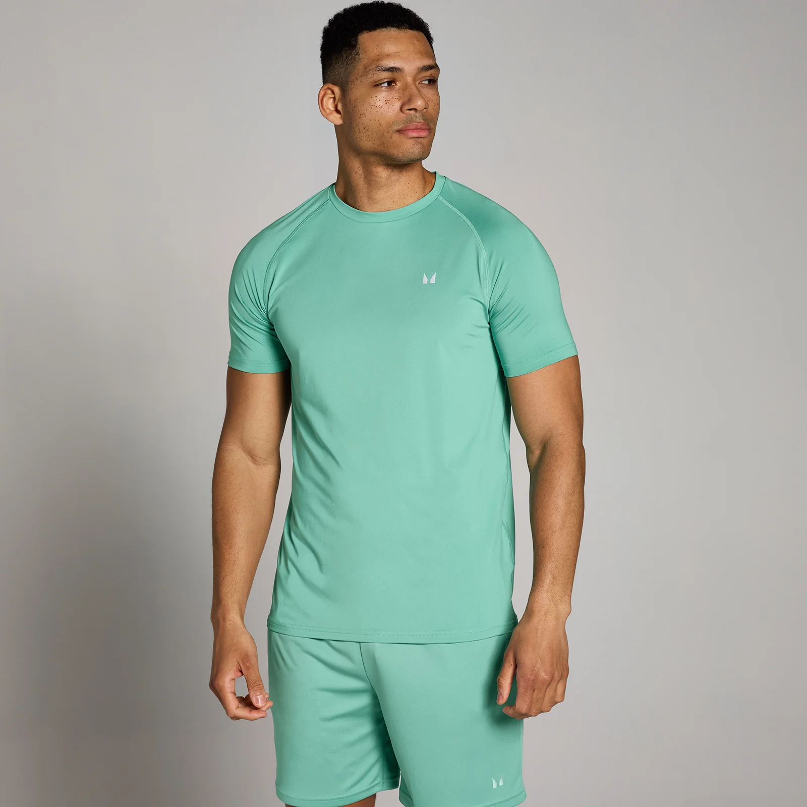 MP vyriški „Training“ marškinėliai – Žalsvai mėlyna - XS vaizdas 1