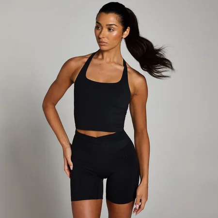 MP moteriški „Tempo Strappy Racerback“ marškinėliai – Juoda