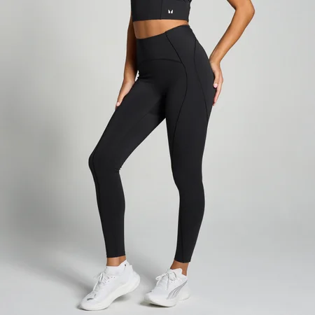 MP moteriškos „Tempo Ultra Curved Seam“ tamprės – Juoda