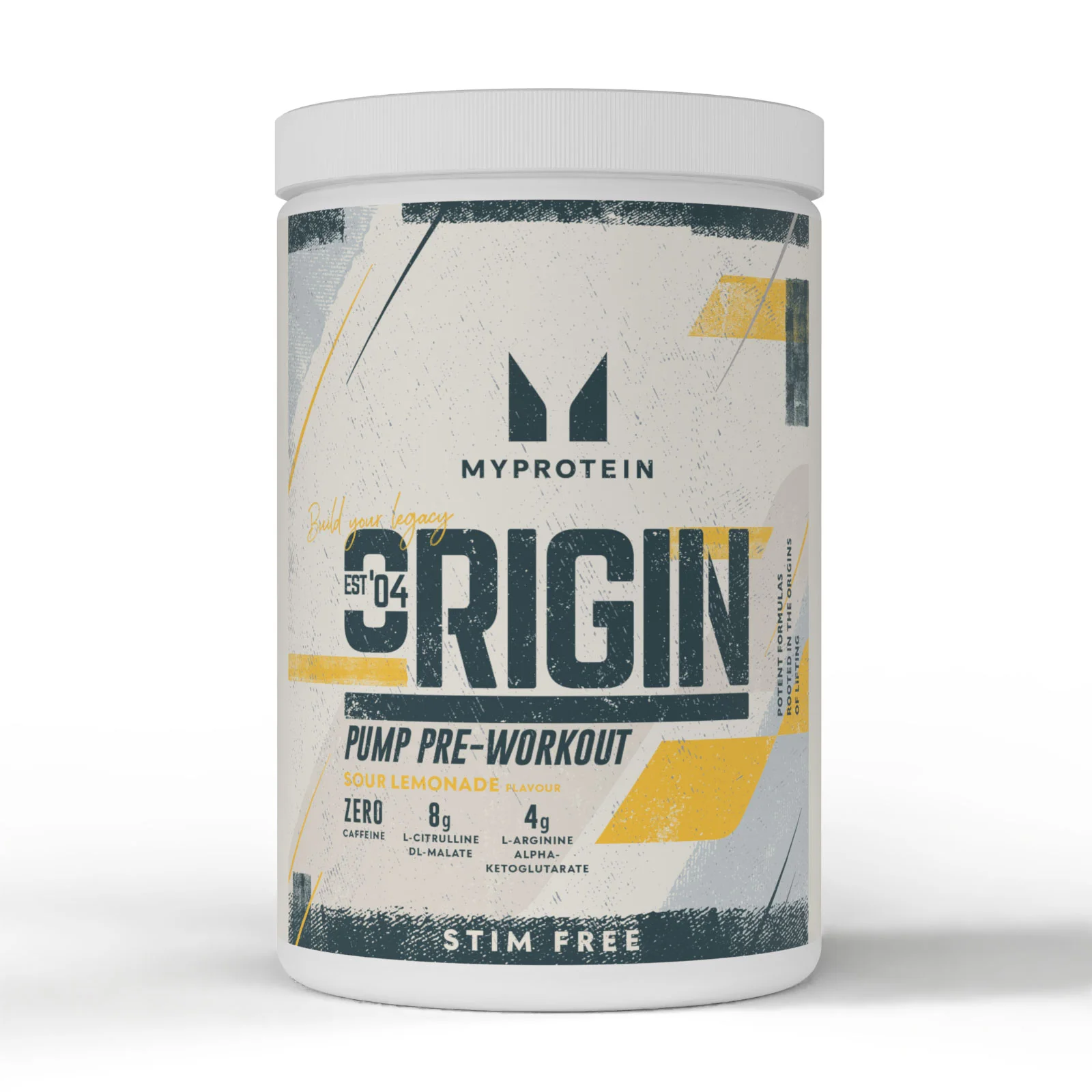 „Origin Stim-Free Pre-Workout“ - 750G - 30servings - Sour Lemonade vaizdas 1