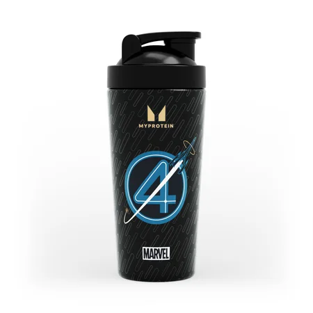„Myprotein Fantastic Four“ metalinis kokteilių plaktuvas – Juoda