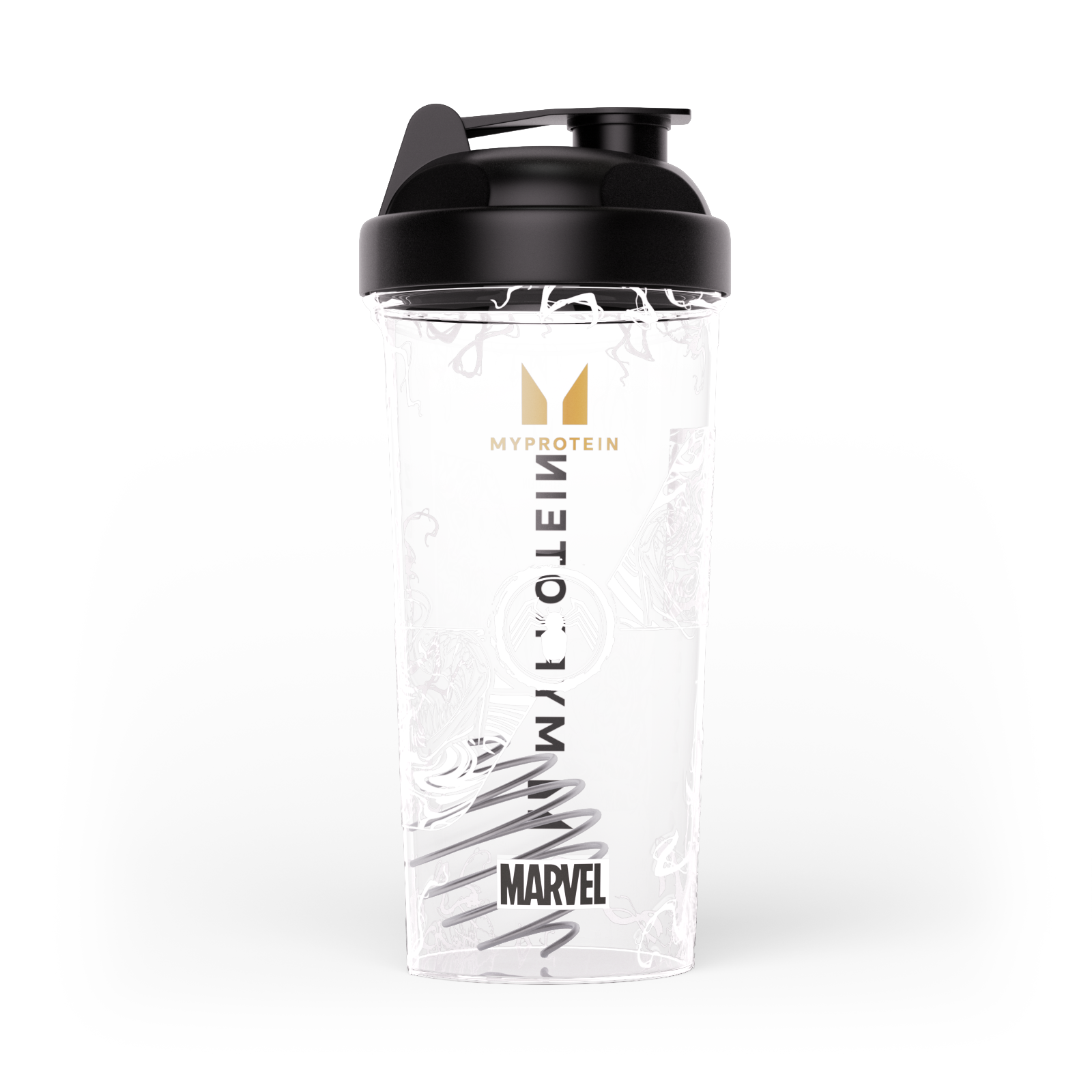 MARVEL Venomo plastikinė plaktuvė – skaidri/juoda vaizdas 1