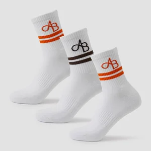„MP X Aleksandra“ 3pk Crew kojinės - Kava / mandarinas - Size UK 2-5