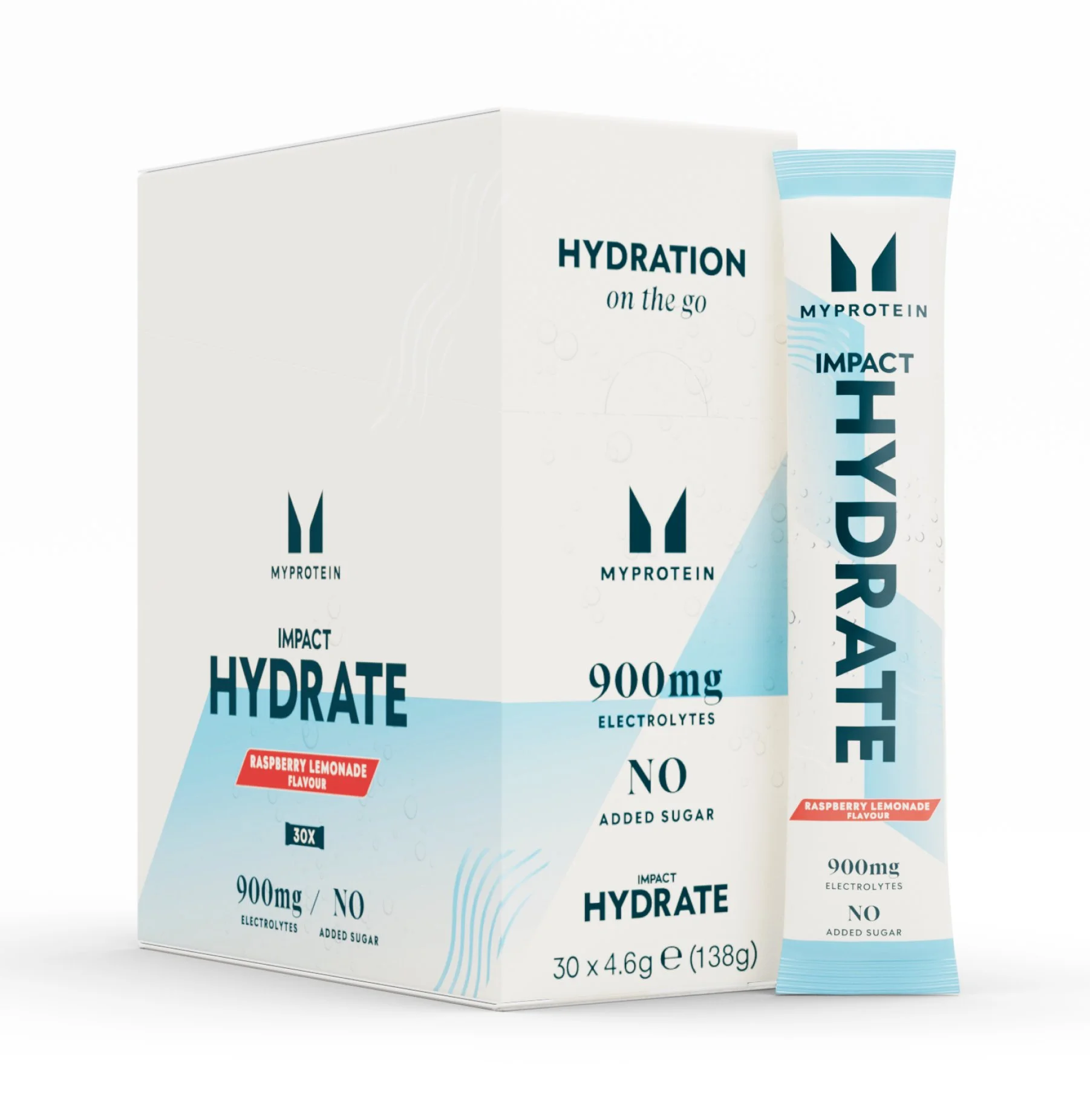 „Impact Hydrate“ | Lazdelių pakeliai - 4.6g x 30Porcijos - Aviečių limonado vaizdas 1