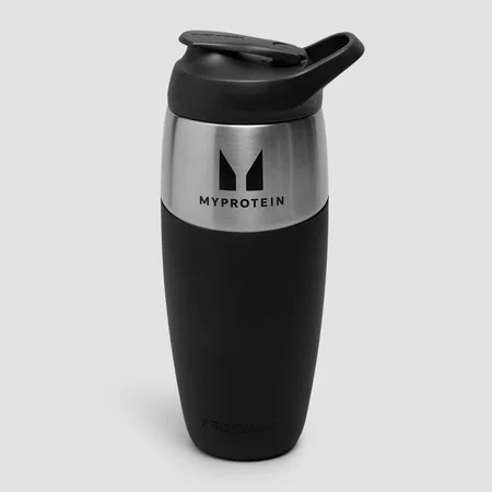 Myprotein x Promixx vieno sluoksnio metalinis butelis 950ml - Juodas