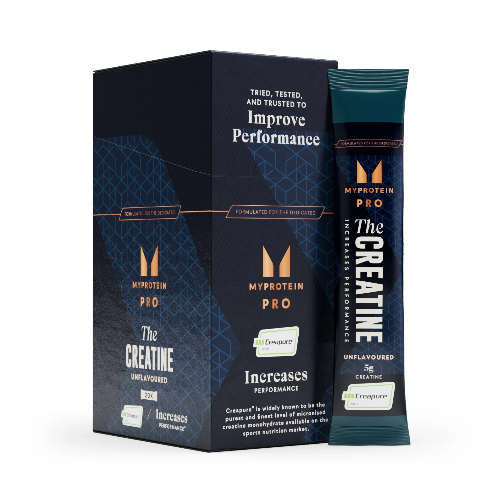 „THE Creatine“ („Creapure“) lazdelių pakuotė  - 20 x 5.7g - Be skonio vaizdas 1