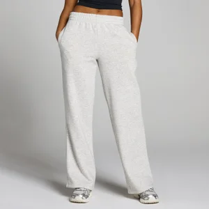Moterų Basics tiesių kojų sportinės kelnės MP - Šviesiai pilka marginta - Size XS