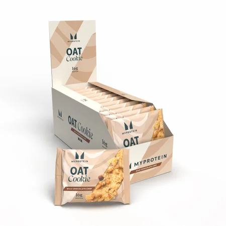 Baltyminis sausainis „Baked Protein Cookie“ - 12 x 65g - Milk Chocolate Chip (Oat)
