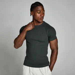 MP vyriški „Origin Ribbed Muscle Fit“ marškinėliai - Bluki juoda - Size M