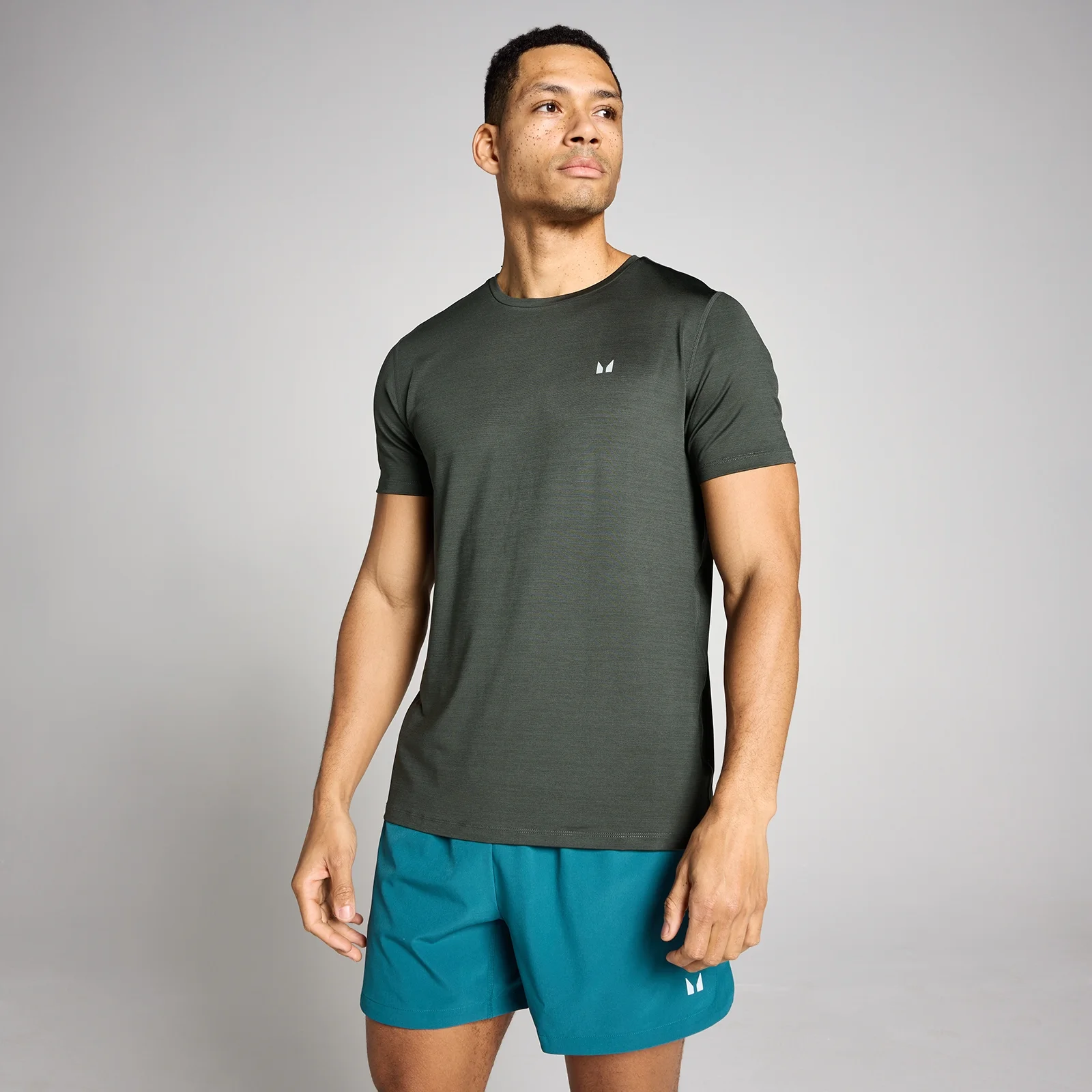 MP Men's Tempo Marl T-Shirt - Washed Black - L vaizdas 1