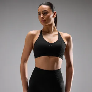 MP moterų Tempo Ultra besiūlė sportinė liemenėlė – juoda - Size XS