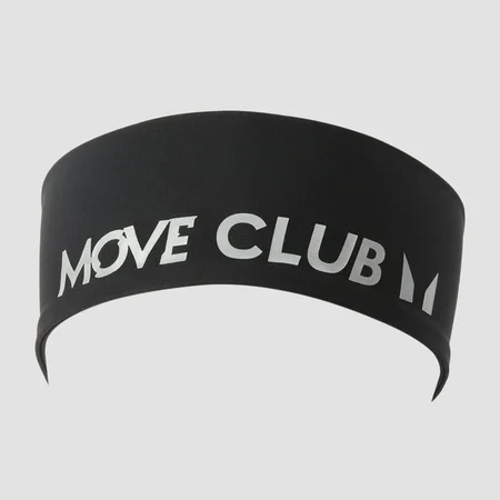 MP „Velocity Move Club“ galvos juosta – Juoda / šviesą atspindinti