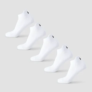 MP unisex sportinės kojinės (5 poros) - Baltos - Size UK 6-8