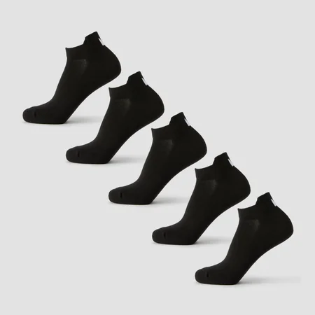 MP Unisex trumpos kojinės (5 poros) - Juoda