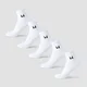 MP Unisex kulkšnių kojinės (5 poros) - Balta