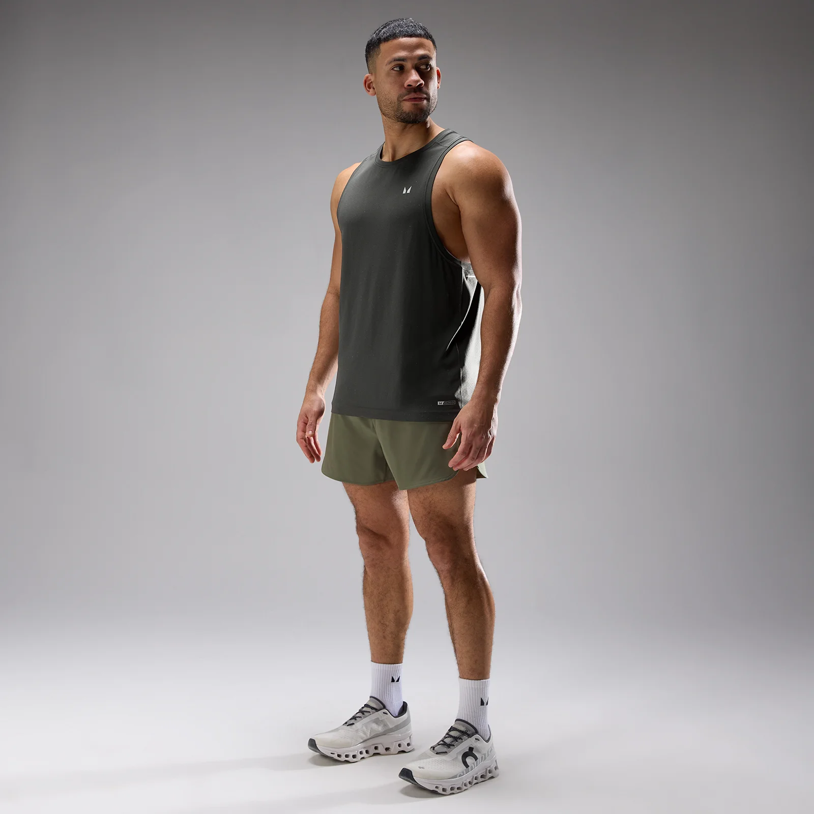 Vyrų Velocity Ultra be siūlių berankovė MP - Skalbta juoda - XXXL vaizdas 1