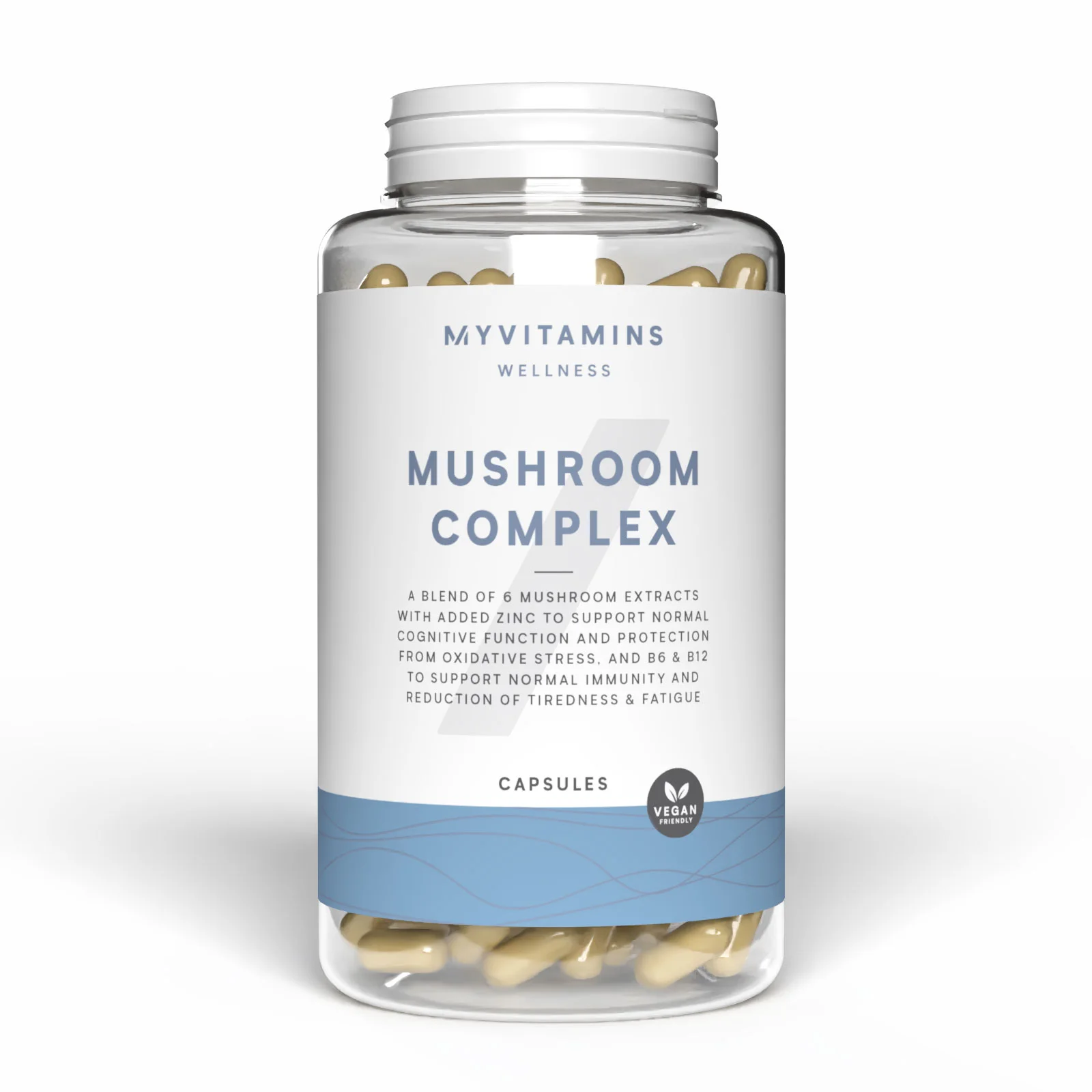 6 In 1 Grybų komplekso kapsulės - 60CAPSULES, 30servings vaizdas 1