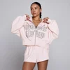 Moterų Lift Graphic Lifestyle Zip Through Hoodie - Kūdikiškai rožinė