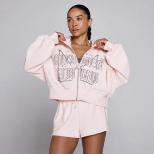 Moterų Lift Graphic Lifestyle Zip Through Hoodie - Kūdikiškai rožinė - Size L