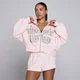 Moterų Lift Graphic Lifestyle Zip Through Hoodie - Kūdikiškai rožinė
