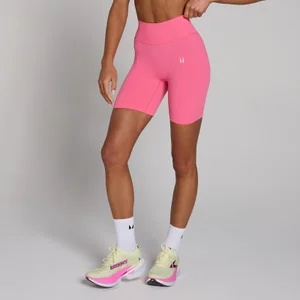 Moterų Tempo Hybrid be siūlių šortai - Ryški rožinė - Size XXL